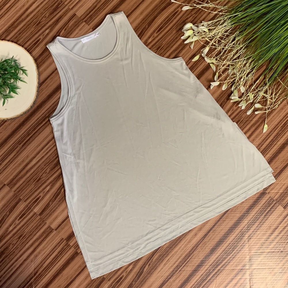 Lush by Anthropologie Side Slit Tank, XS